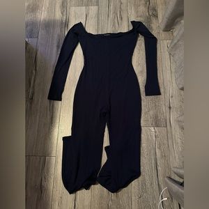 Naked wardrobe off-shoulder jumpsuit